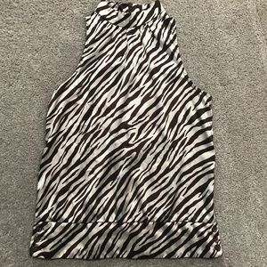 🌺Satiny Animal Print Halter Top